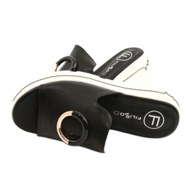 Filippo Mukavat tossut FILI PPO DK2318 / 21 BK -lavalla musta kultainen 3