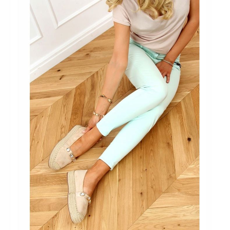 Espadrillot kivillä beige 100-131-SC-1 Beige 2