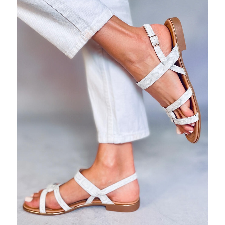 Hopeiset naisten sandaalit H8-176 Hopea 2