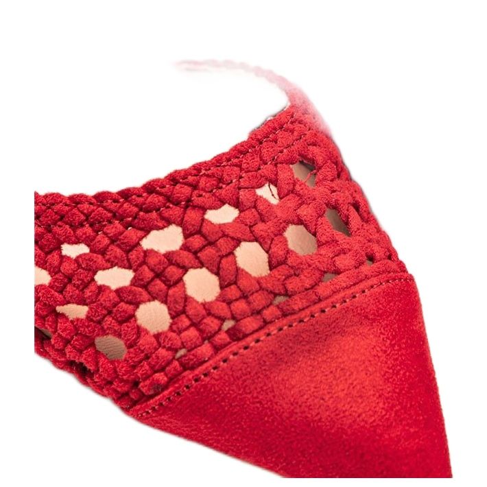 Hana -pylvään punaiset avopumput punainen 1