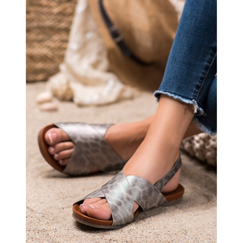 Kylie Täplikäs sandaalit harmaa 1