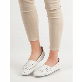 Kylie Nahkaiset naisten kengät valkoinen 1