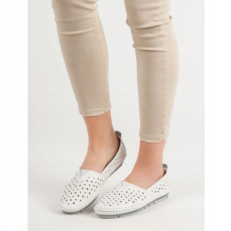 Kylie Nahkaiset naisten kengät valkoinen 1