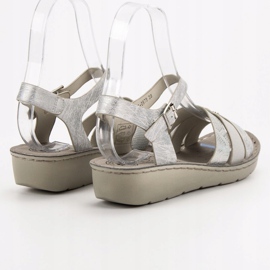 Evento Hopeiset sandaalit harmaa 1