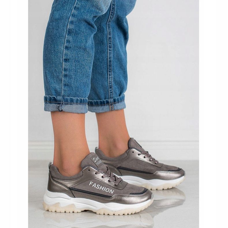 Ax Boxing Muodikkaat urheilukengät harmaa 1