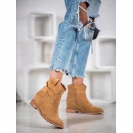 Bella Paris Cowboy -saappaat kiilalla ruskea 2