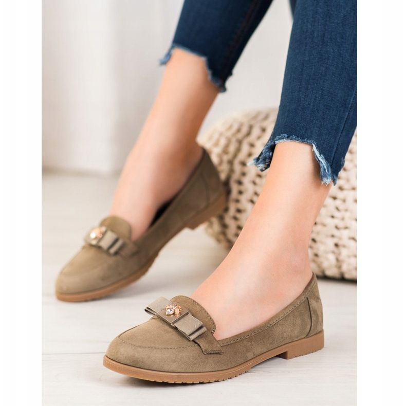 Miss Laura Herrat koristeellisella keulalla khaki vihreä 1