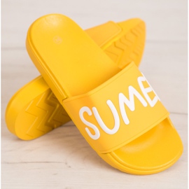 SHELOVET Kumiset tossut keltainen 1