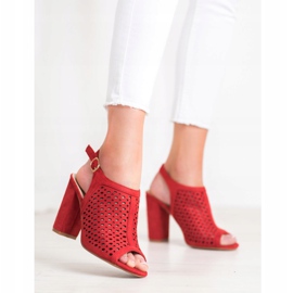 Weide Avoimet sandaalit baarissa punainen 2