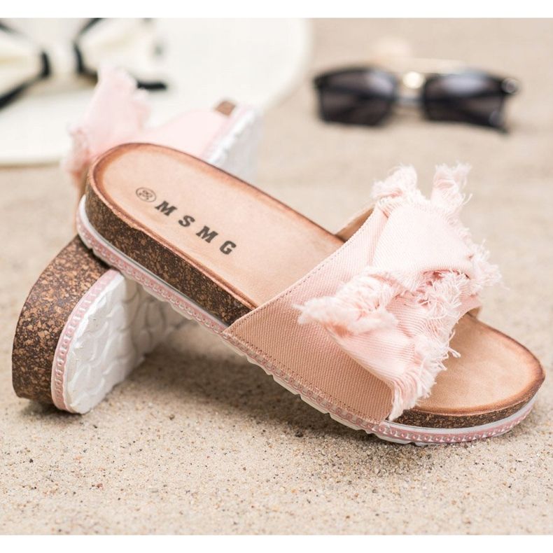 SHELOVET Tekstiilitossut vaaleanpunainen 1