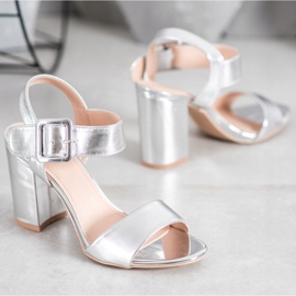 Small Swan Sandaalit baarissa Eco -nahkaa harmaa 1