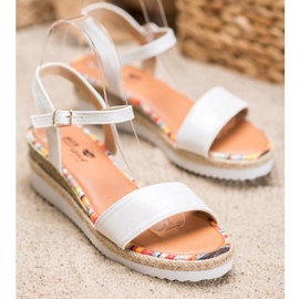 Yes Mile Mukavat mokkanahkaiset sandaalit valkoinen 1