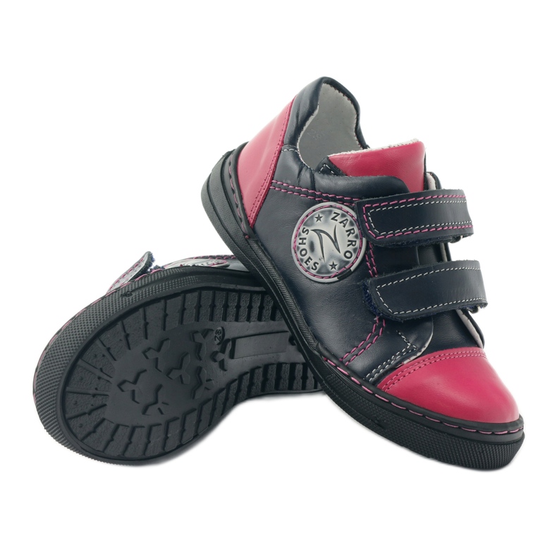 Tyttöjen kengät Zarro 85/09 pinkki laivastonsininen monivärinen vaaleanpunainen 3