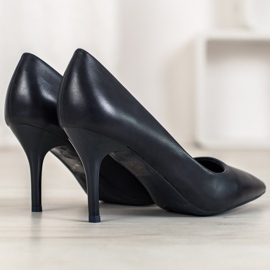 Small Swan Tyylikkäät laivastonsiniset korkokengät sininen 1