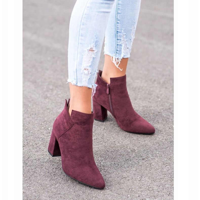 VINCEZA korkeat saappaat punainen 2