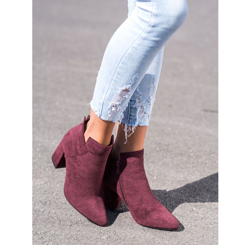 VINCEZA korkeat saappaat punainen 1