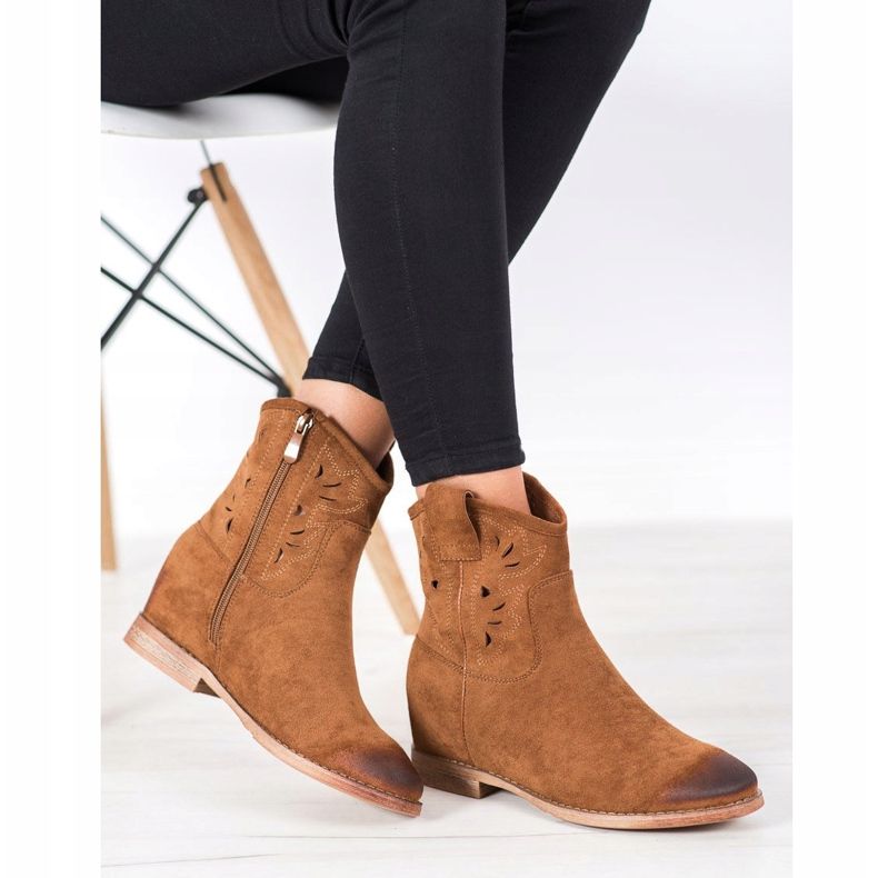 Vinceza Vincez wedge cowboysaappaat ruskea keltainen 1