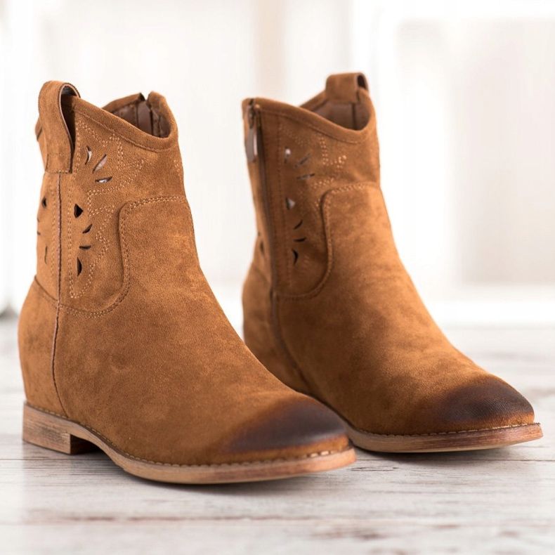 Vinceza Vincez wedge cowboysaappaat ruskea keltainen 2