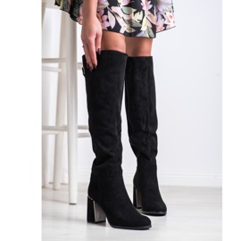 Goodin Tyylikkäät mokkanahkakengät musta 1