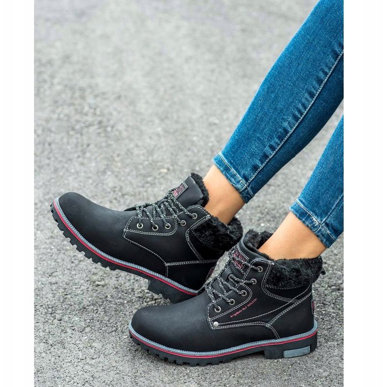 Arrigo Bello Lämpimät vaelluskengät musta 2