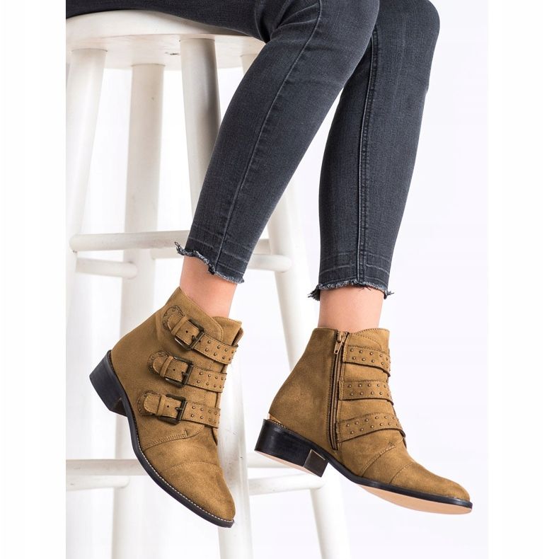 Corina Ruskeat saappaat soljilla 2