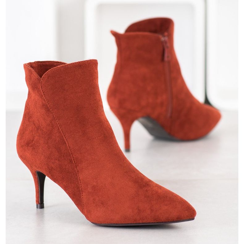 Kylie Mokkanahkakengät korkealla korolla ruskea oranssi 2