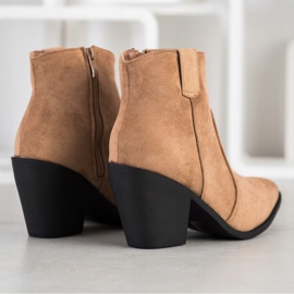 Small Swan Muodikkaat saappaat Spitzissä beige 1