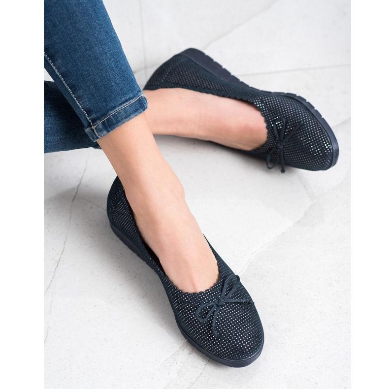 Filippo Tyylikkäät ballerinat lyhyillä laivastonsininen sininen 1