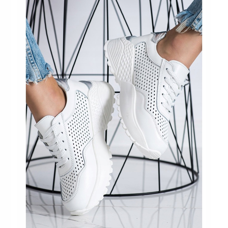 Goodin Muodikkaat nahkakengät valkoinen 1