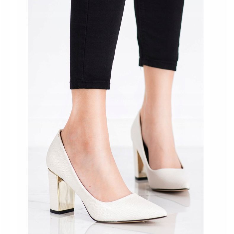 Goodin Tyylikkäät avokkaat korkokengissä beige 1