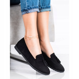 SHELOVET Rento Loaferit Fringes musta 1