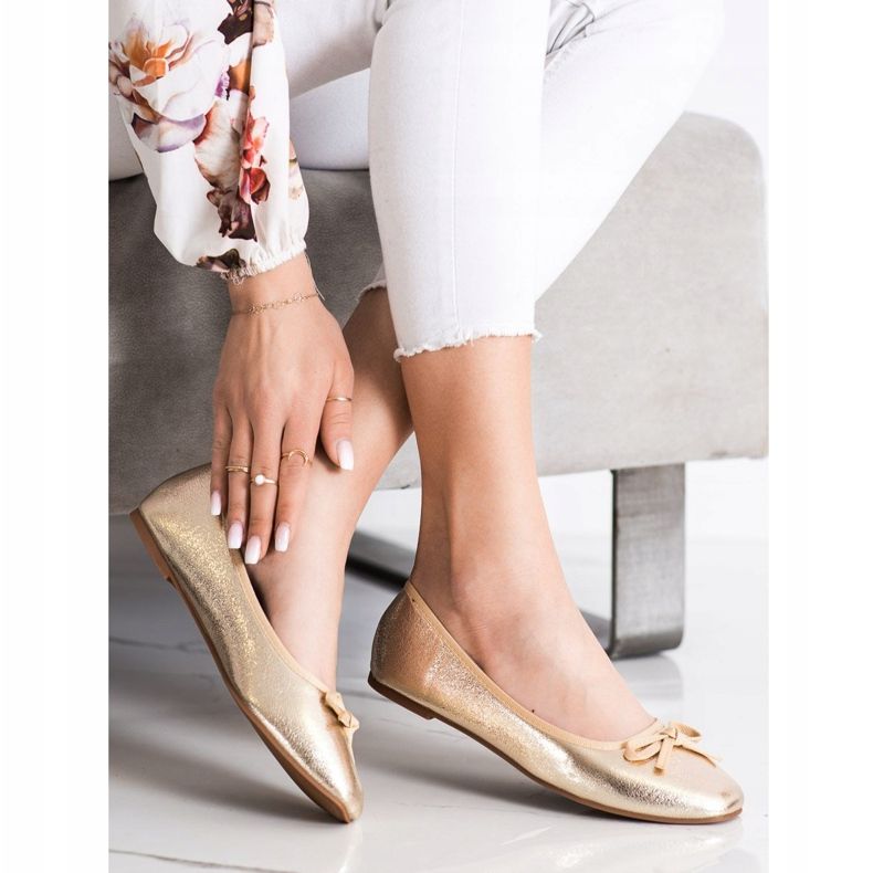 Goodin Ekonahkaiset ballerinat kultainen 1