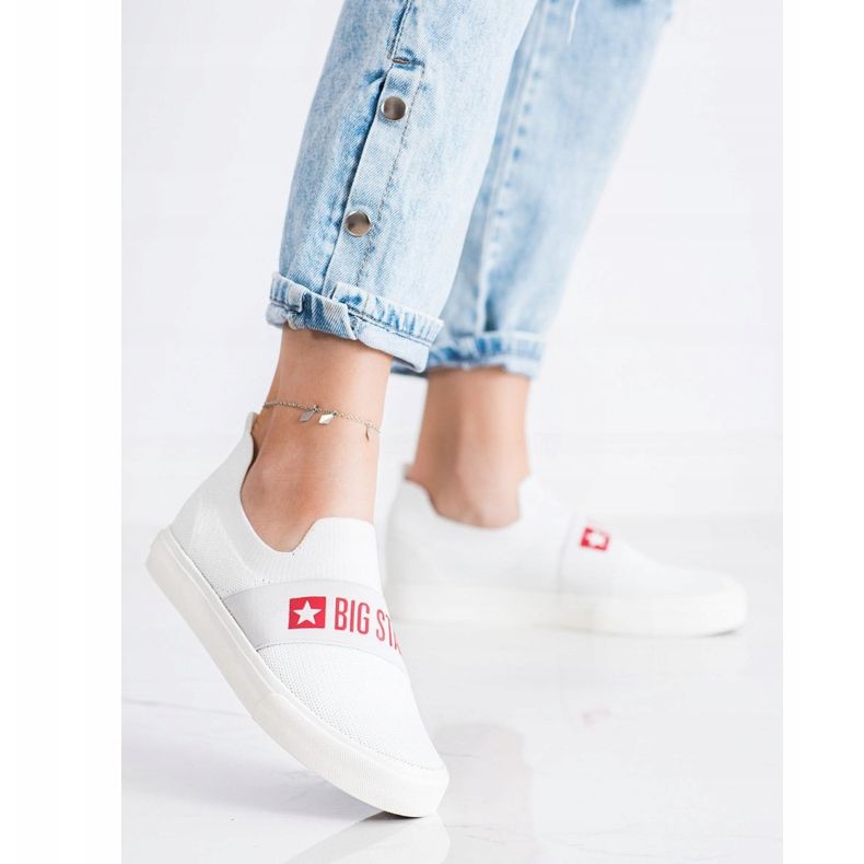 Naisten Big Star Tennarit FF274219 valkoinen 1