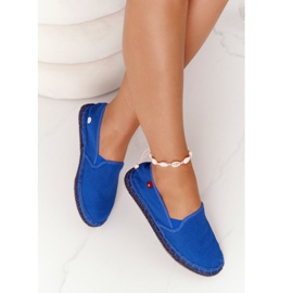 Big Star DD274A136 Navy Blue Espadrilles punotulla pohjalla tummansininen 2