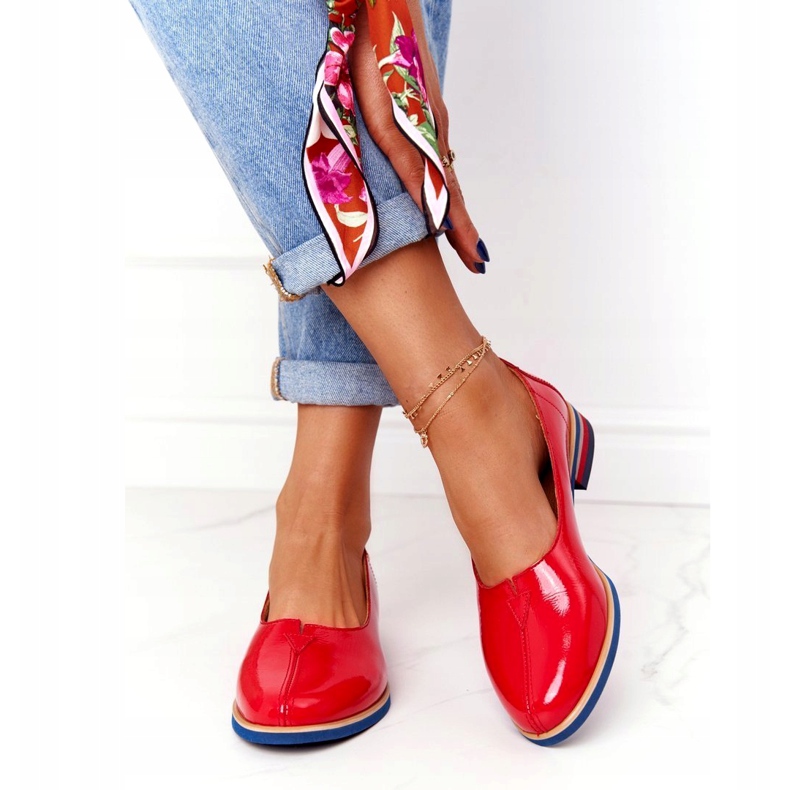 Lakatut nahkakengät Maciejka 05035-08 Punainen 3