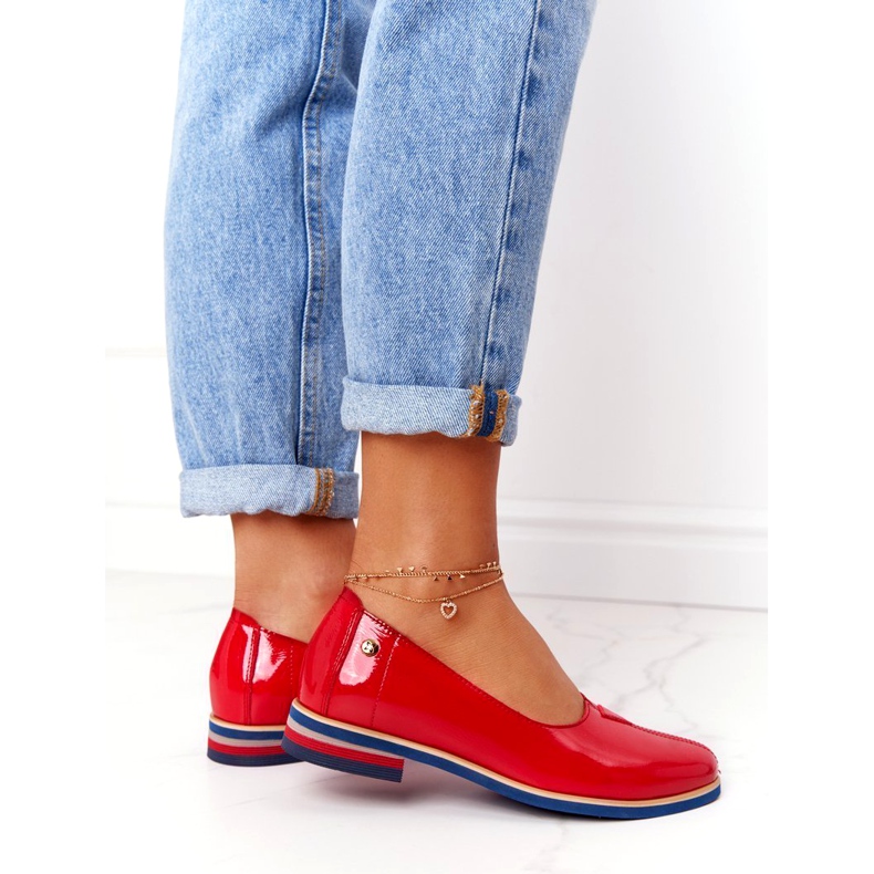 Lakatut nahkakengät Maciejka 05035-08 Punainen 2