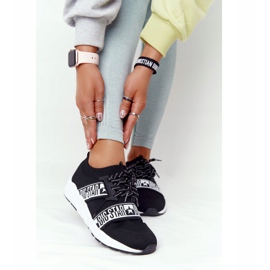 Naisten urheilukengät Memory Foam Big Star HH274359 Musta valkoinen 2