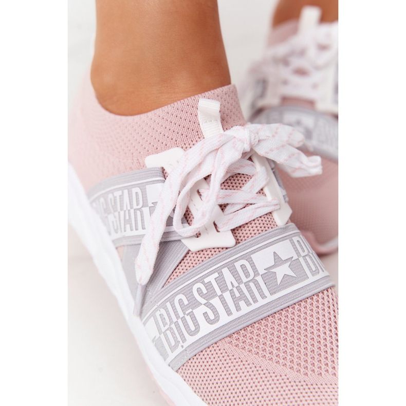 Naisten urheilukengät Memory Foam Big Star HH274353 Pinkki vaaleanpunainen 1