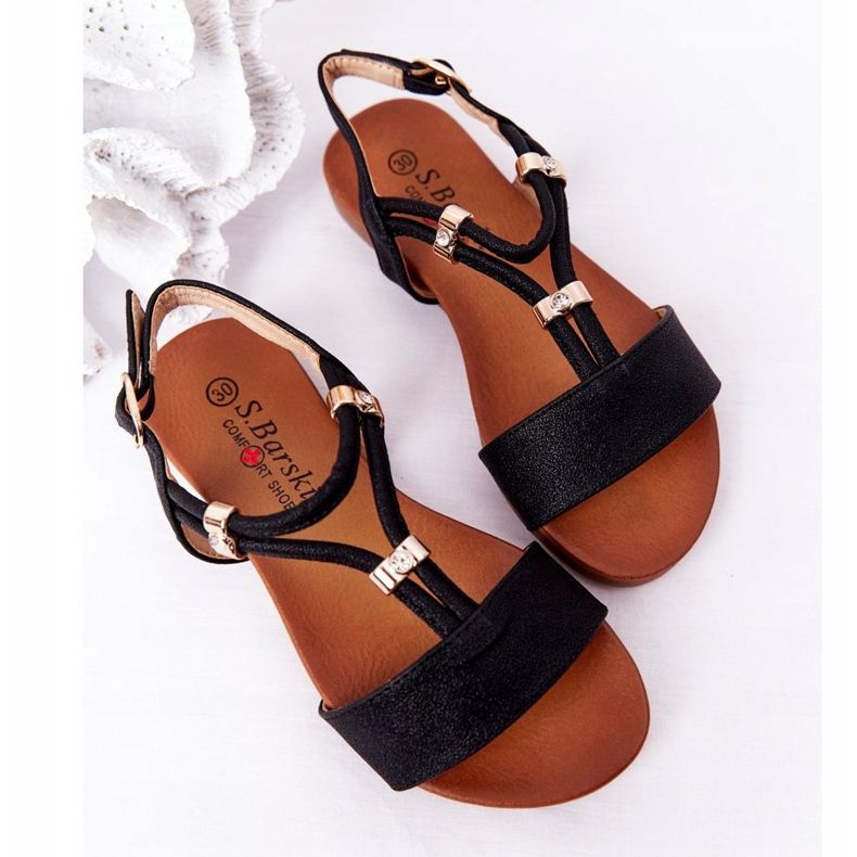 S.Barski Lasten sandaalit S. Bararski Comfort Black musta 2