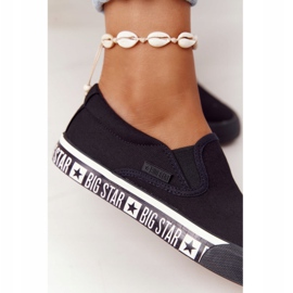 Naisten tennarit Slip-on Big Star HH274012 Musta 1