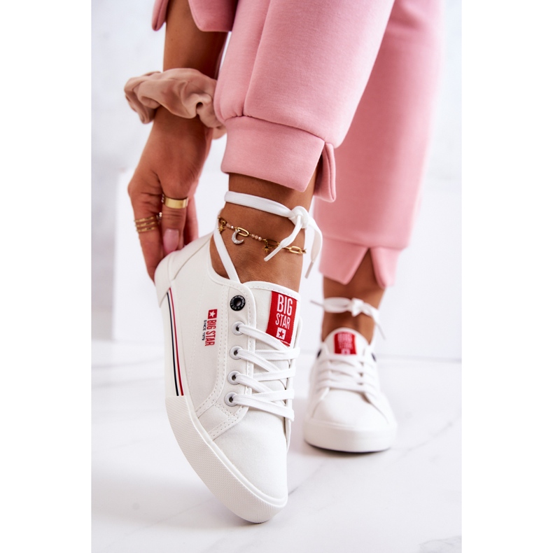 Naisten lenkkarit Big Star HH274059 Valkoinen 2