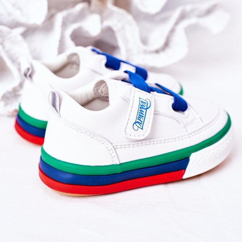 Apawwa Lasten lenkkarit, joissa valkoinen ja tummansininen Baxter laivastonsininen 1