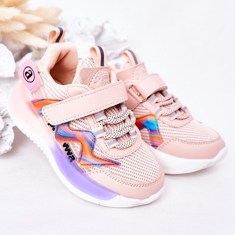 Apawwa Lasten urheilukengät Tennarit Pink Jump Jump vaaleanpunainen 2