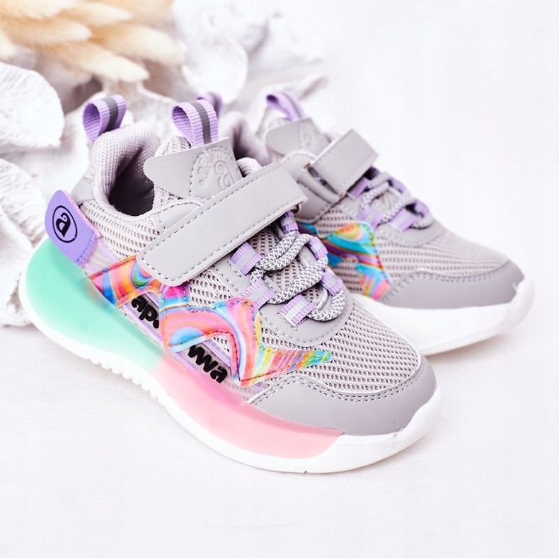 Apawwa Lasten urheilukengät Tennarit Harmaa Jump Jump monivärinen 1