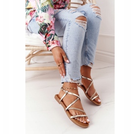 S.Barski Sandaalit punoksella S. Bararski 152-1 kultaa kultainen 1