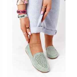 Naisten vihreä Molly mokkanahka 1