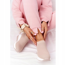 Avoimet lenkkarit Slip-On Wedge Beige Harmony valkoinen 1