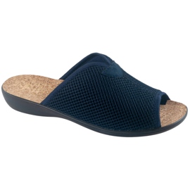 Tossut Tohvelit korkilla Adanex BIO 26008 Navy blue tummansininen 1
