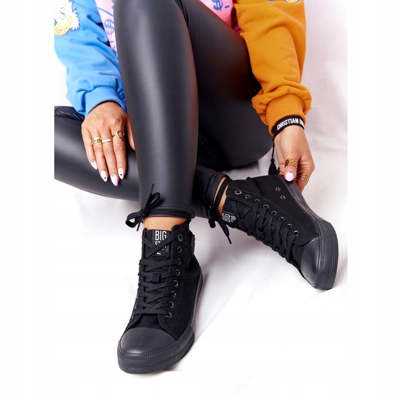 Korkeavartiset tennarit Big Star FF274A170 Musta 3