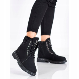 SHELOVET Black Trappers Cubic Zirkonialla musta 2